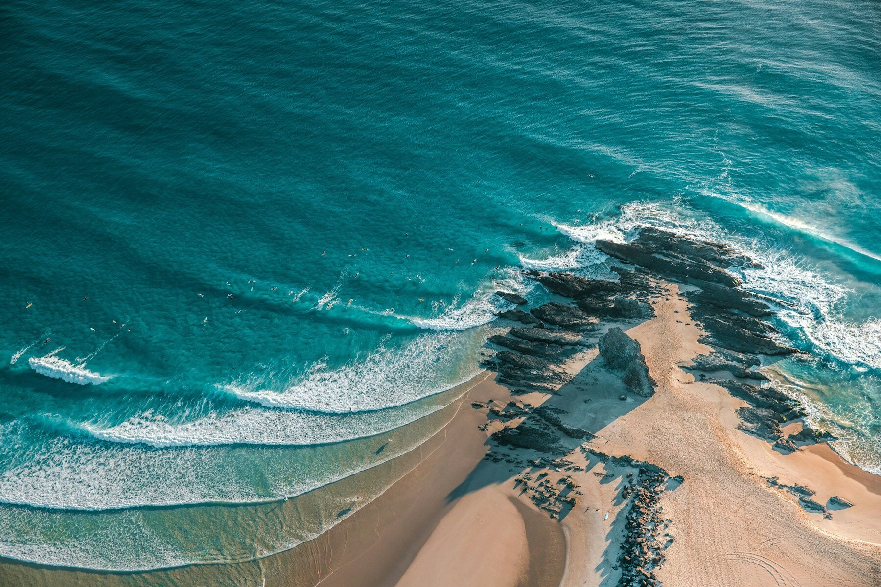 Australian beach aerial view